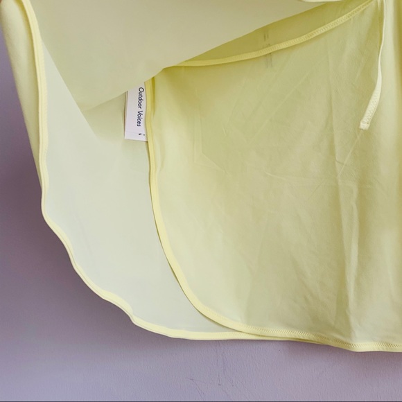Outdoor Voices Lemon Lime Tissue Weave Wrap Skirt - Picture 8 of 11